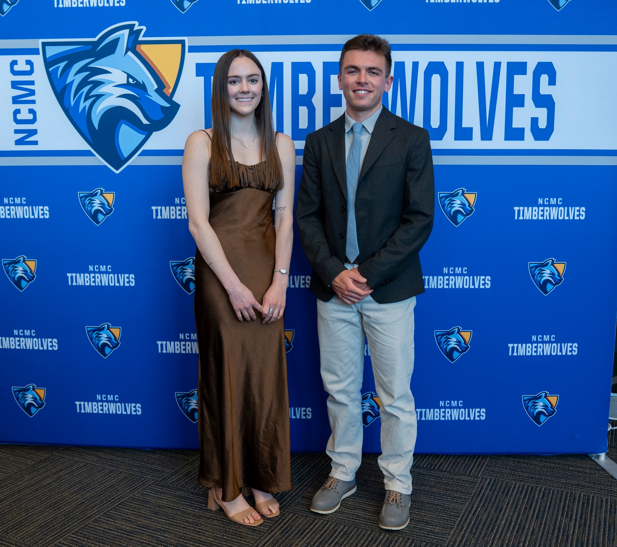 Photo by: Jasper Warner, NCMC Marketing
Female & Male Athletes of the Year Taylor Hafeman & Dakota Taylor