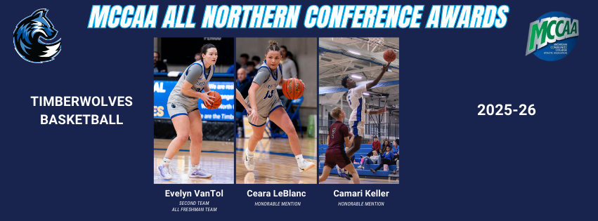 Three Timberwolves Earn All MCCAA Northern Conference Basketball Awards